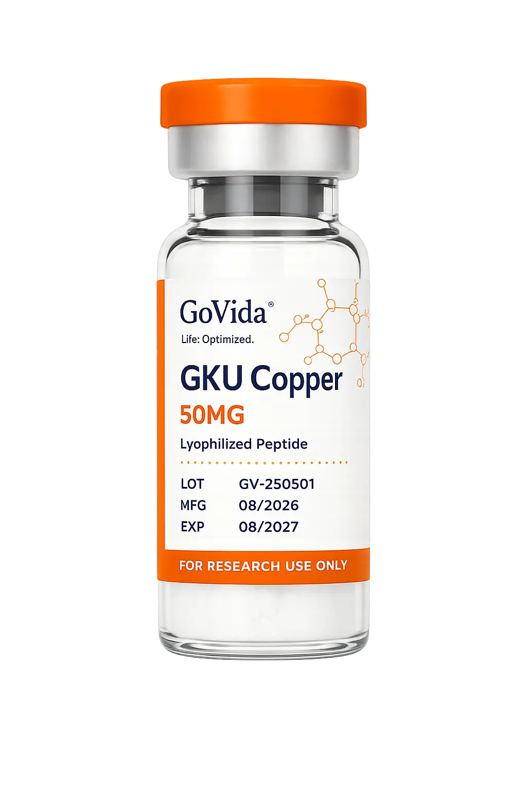 GoVida Labs GKU Copper 50MG research label